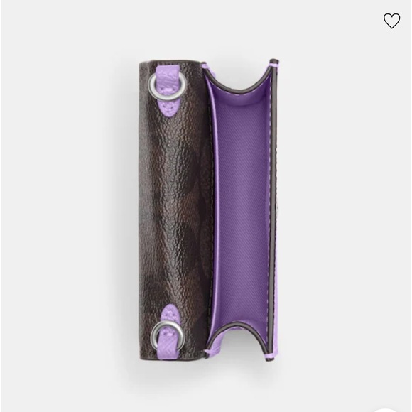 Coach 
MINI WALLET ON A CHAIN WITH SIGNATURE CANVAS INTERIOR - Picture 6 of 8